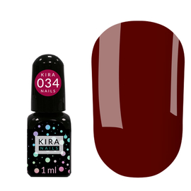 Гель-лак Kira Nails №034, 1 мл