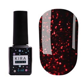 Gel polish Kira Nails Red Hot Kira Peppers №003, 6 ml, Color: Burgundy