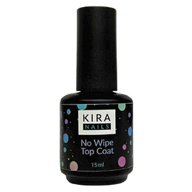 Топ для гель-лаку без липкого шару Kira Nails No wipe Top Coat, 15 мл