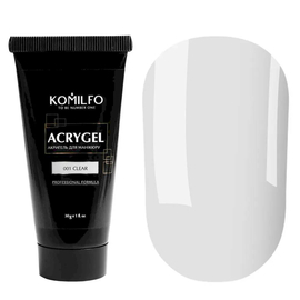 Komilfo Acryl Gel №001 Transparent, 30 g, Color Komilfo Acrylgel: №001 Прозорий, Volume (ml): 30 ml