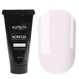 Komilfo Acryl Gel №002 Milky white, 30 g, Color Komilfo Acrylgel: №002 Молочно-білий, Volume (ml): 30 ml