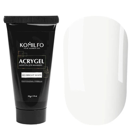Komilfo Acryl Gel №003 Bright white, 30 g, Color Komilfo Acrylgel: №003 Яскравий білий, Volume (ml): 30 ml