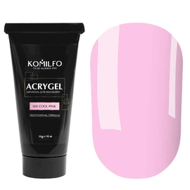 Акригель (полігель) Komilfo Acryl Gel  №005 Холодний рожевий, 30 г, Колір Komilfo Acrylgel: №005 Холодний рожевий, Об'єм (мл): 30 мл