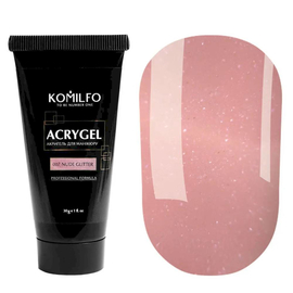 Komilfo Acryl Gel №007 Nude Glitter, 30 g, Color Komilfo Acrylgel: №007 Нюдовий Глітер, Volume (ml): 30 ml