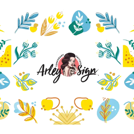 Slider design Arley Sign №0003 (Yellow-blue lightness)