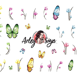 Slider design Arley Sign №0009 (Butterflies in the field)