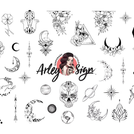 Slider design Arley Sign №0010 (Black and white mystery)