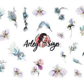 Slider design Arley Sign №0012 (Flower weightlessness)
