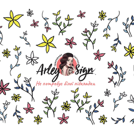 Slider design Arley Sign №0023 (Flower coloring)