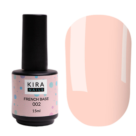 База камуфлююча Kira Nails French Base 002, 15 мл, Колір French Base: 002, Об'єм (мл): 15 мл