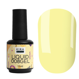 Kira Nails Liquid Gel 008, 15 ml (light lemon), Color Kira Nails Liquid Gel: 008, Volume (ml): 15 ml