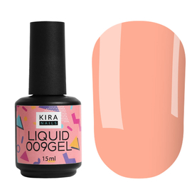 Гель Kira Nails Liquid Gel 009, 15 мл (розовый), Цвет Kira Nails Liquid Gel: 009, Объем (мл): 15 мл