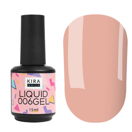 Kira Nails Liquid Gel 006, 15 ml (pink-beige), Color Kira Nails Liquid Gel: 006, Volume (ml): 15 ml