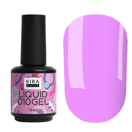 Гель Kira Nails Liquid Gel 010, 15 мл (лиловый), Цвет Kira Nails Liquid Gel: 010, Объем (мл): 15 мл