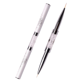 Пензлик двосторонній Komilfo Double Liner 7 (Nylon)/Liner 9 (Nylon)