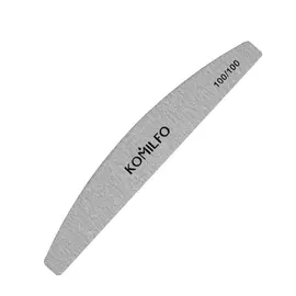 Komilfo nail file, half circle gray 100/100