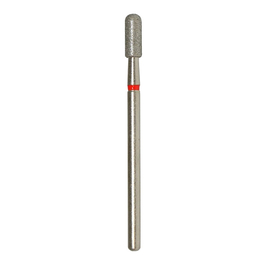 Diamond cutter for manicure, drum rounded off 3,1 mm (red)