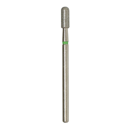 Diamond cutter for manicure, drum rounded off 3,3 mm (green)