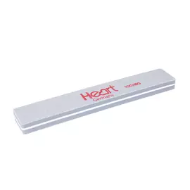 Heart nail polisher, rectangular, 100/180