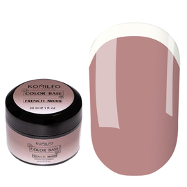 База кольорова Komilfo Color Base French 008 (нюдовий), 30 мл, Колір Komilfo Color French Base: №008, Об'єм (мл): 30 мл