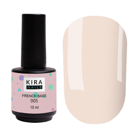 База камуфлююча Kira Nails French Base 005, 15 мл, Колір French Base: 005, Об'єм (мл): 15 мл