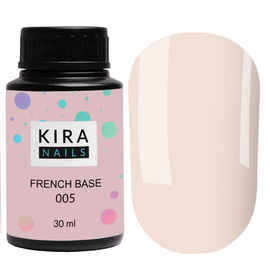 База камуфлююча Kira Nails French Base 005, 30 мл (бочонок), Колір French Base: 005, Об'єм (мл): 30 мл