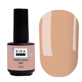 База камуфлююча Kira Nails French Base 006, 15 мл, Колір French Base: 006, Об'єм (мл): 15 мл