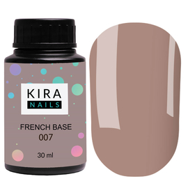 Kira Nails French Base 007, 30 ml (barrel), Color French Base: 007, Volume (ml): 30 ml