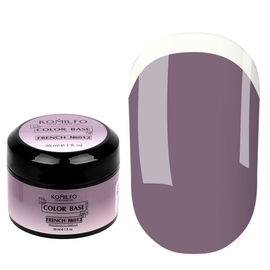 База цветная Komilfo Color Base French 012 (темный лиловый), 30 мл, Цвет Komilfo Color French Base: №012, Объем (мл): 30 мл