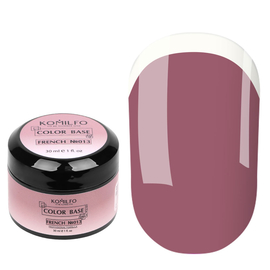 База цветная Komilfo Color Base French 013 (пудровый розовый), 30 мл, Цвет Komilfo Color French Base: №013, Объем (мл): 30 мл