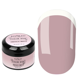 Komilfo Color Base French 014 (light pink-beige), 30 ml, Color Komilfo Color French Base: №014, Volume (ml): 30 ml