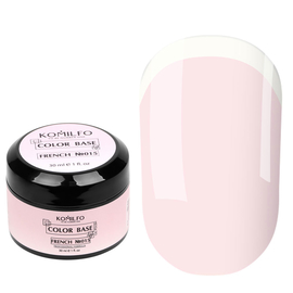 Komilfo Color Base French 015 (creamy pink), 30 ml, Color Komilfo Color French Base: №015, Volume (ml): 30 ml