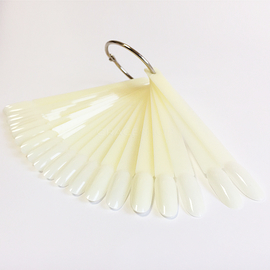 Molekula nail tips for samples on a ring, oval, matte, 50 pcs.