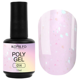 Полігель Komilfo PolyGel 014, 15 мл (з поталлю)