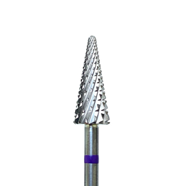 Carbide cutter, conical, purple (double notch)