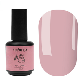 Гель для нарощування Komilfo Bottle Gel Natural, 15 мл, HEMA/TPO: FREE, Komilfo Bottle Gel: Natural, Об'єм (мл): 15 мл