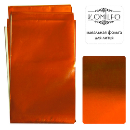 Foil for casting of Komilfo, orange, glossy