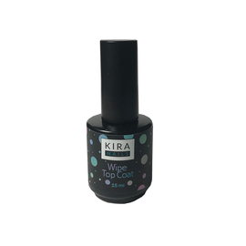 Топ для гель-лаку з липким шаром Kira Nails Wipe Top Coat, 15 мл