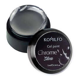 Komilfo No Wipe Gel Paint Chrome Silver, 5 ml