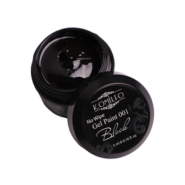 Komilfo No Wipe Gel Paint Black 001, 5 ml