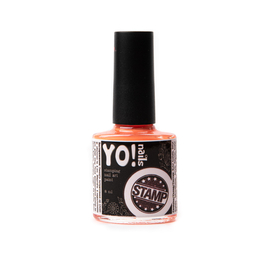Фарба для стемпінга Yo!Nails STAMP №12, 8 мл (неон, ніжно-лососевий)