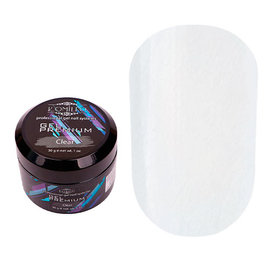 Гель для нарощування Komilfo Gel Premium Clear, 30 г, Колір Komilfo Gel Premium: Clear, Об'єм (мл): 30 мл