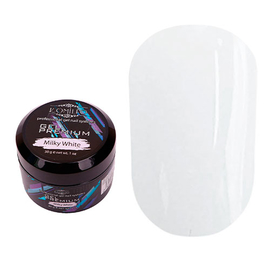 Гель для нарощування Komilfo Gel Premium Milky White, 30 г, Колір Komilfo Gel Premium: Milky White, Об'єм (мл): 30 мл