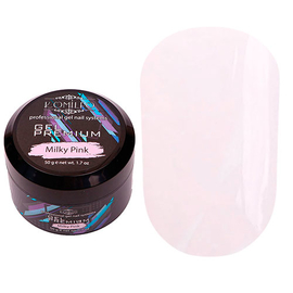 Гель для нарощування Komilfo Gel Premium Milky Pink, 50 г, Колір Komilfo Gel Premium: Milky Pink, Об'єм (мл): 50 мл
