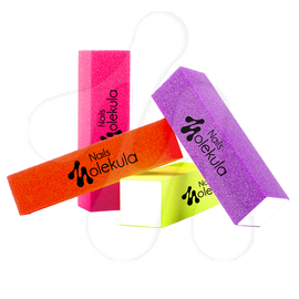 Molekula nail polisher, four-sided, 120/120 (Orange neon)
