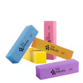 Molekula Professional nail polisher, four-sided, 120/120 (Orange)