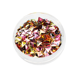 Komilfo 3D Луска Дракона №003, трикутник, Rose AB, (1 г)