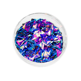 Komilfo 3D Dragon Scale №028, triangle, Diamond AB, (1 g)