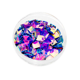 Komilfo 3D Dragon Scale №029, square, Diamond AB, (1 g)