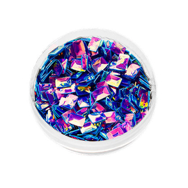 Komilfo 3D Dragon Scale №030, rectangle, Diamond AB, (1 g)